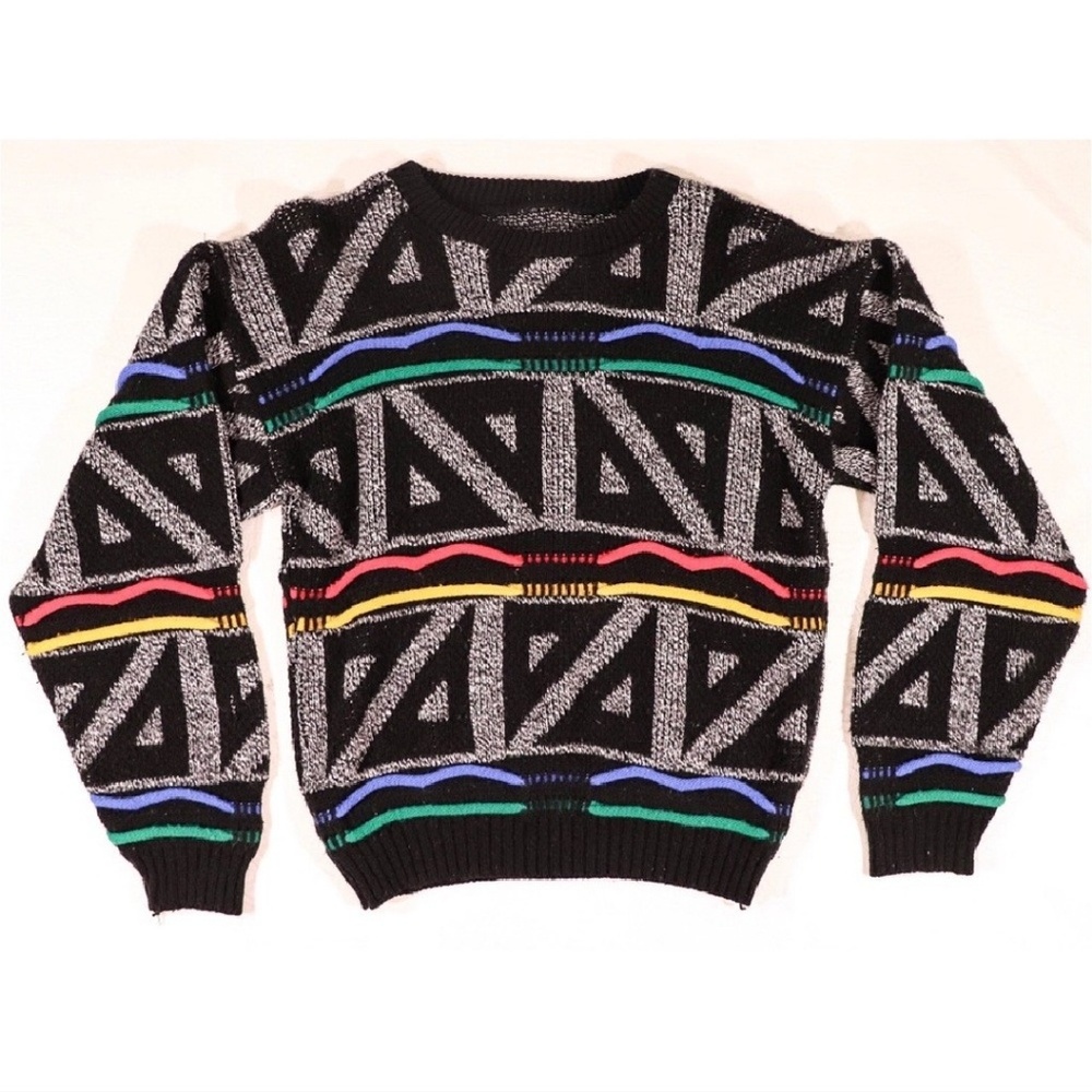 Vintage | Retro Knitted Sweater 80s 90s
